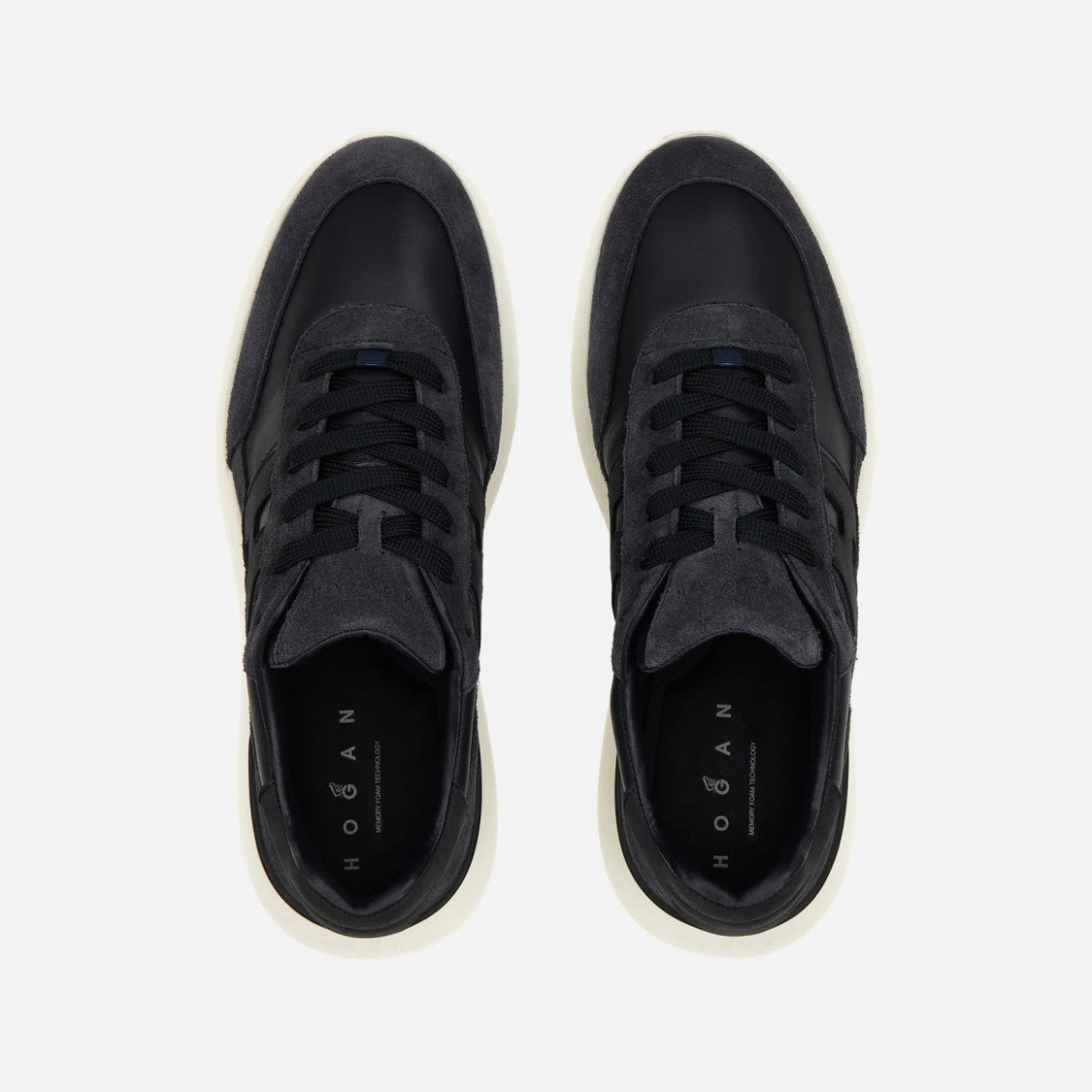 Hogan H709 Allacciato H Banda Sneakers In Blue