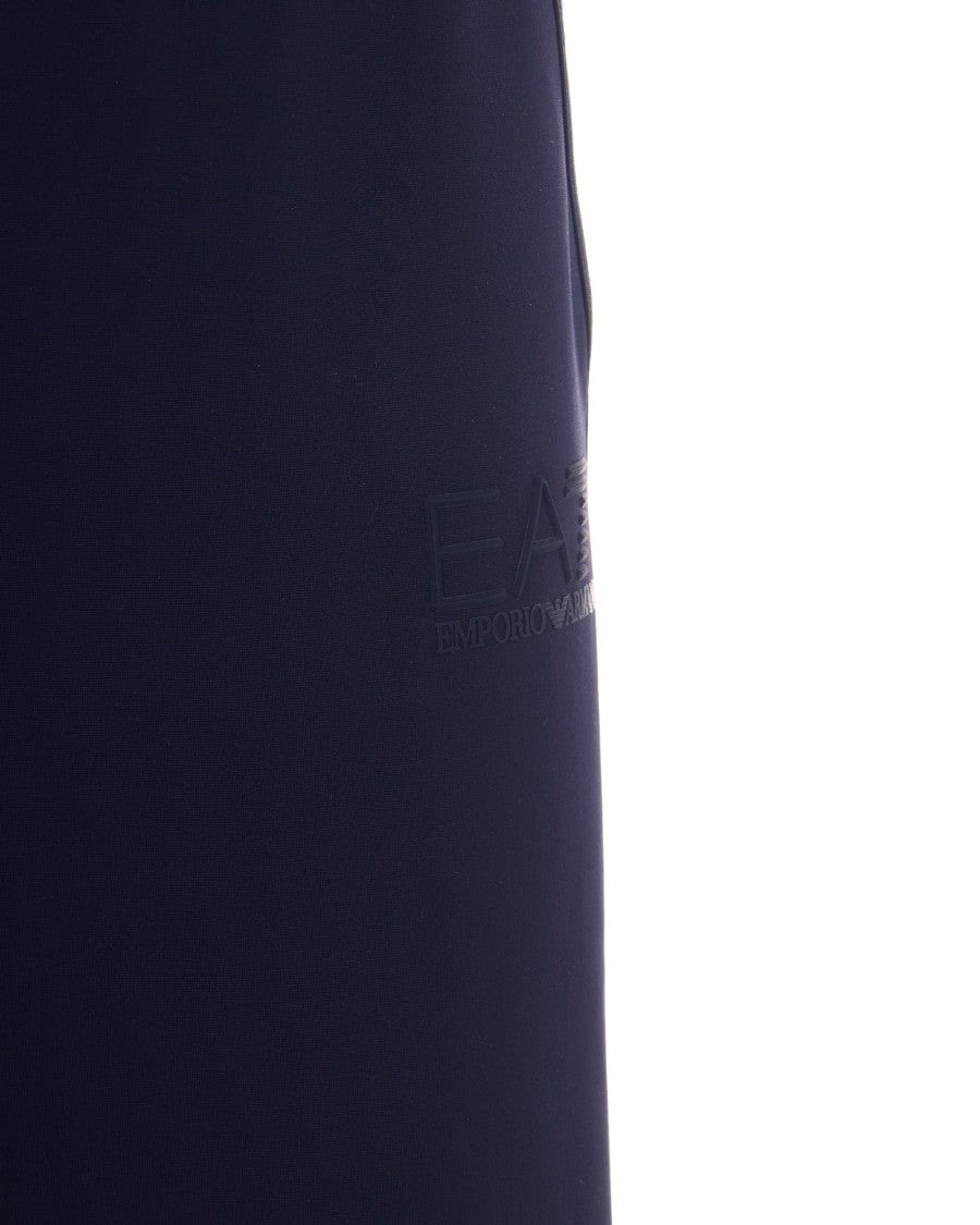 Ea7 Emporio Armani Blue Technical Pants