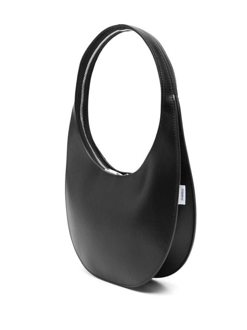 Coperni Black Minimalist Top Zip Logo Bag