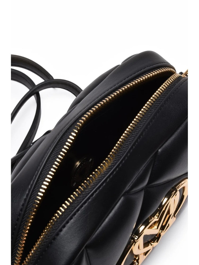 Love Moschino Black Quilted Polyurethane Shoulder Bag