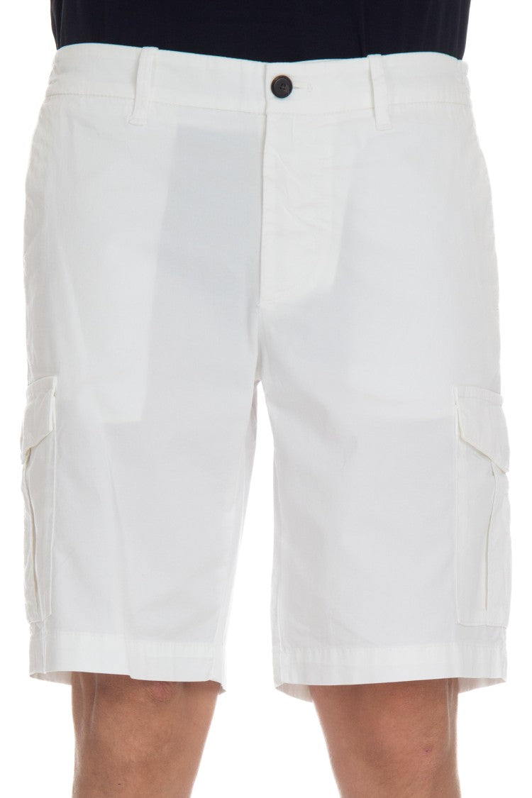 Eleventy Comfort Cotton Cargo Bermuda