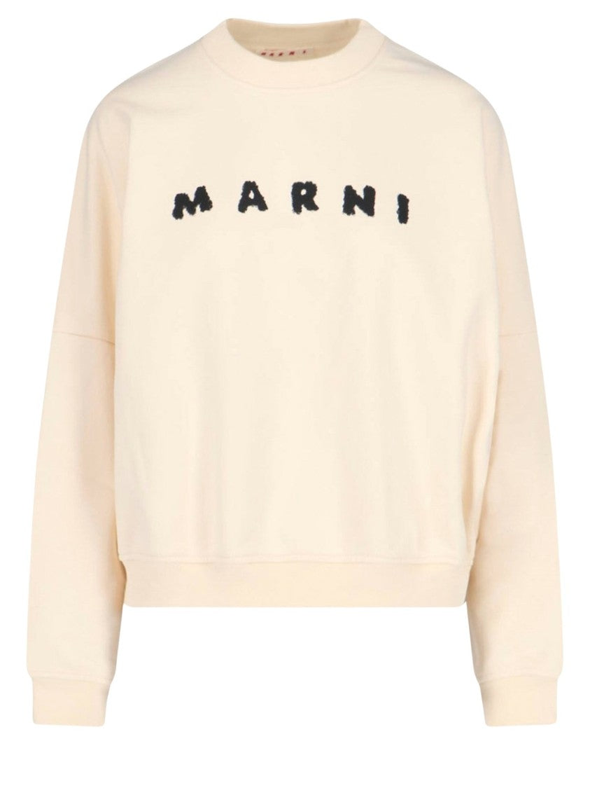 Marni Cotton Sweatshirt With Logo Print