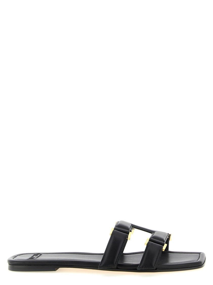 Elisabetta Franchi Nappa Leather Sandals