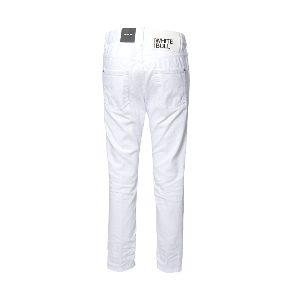 Dsquared2 Cool Girl White Bull Jeans In White Denim