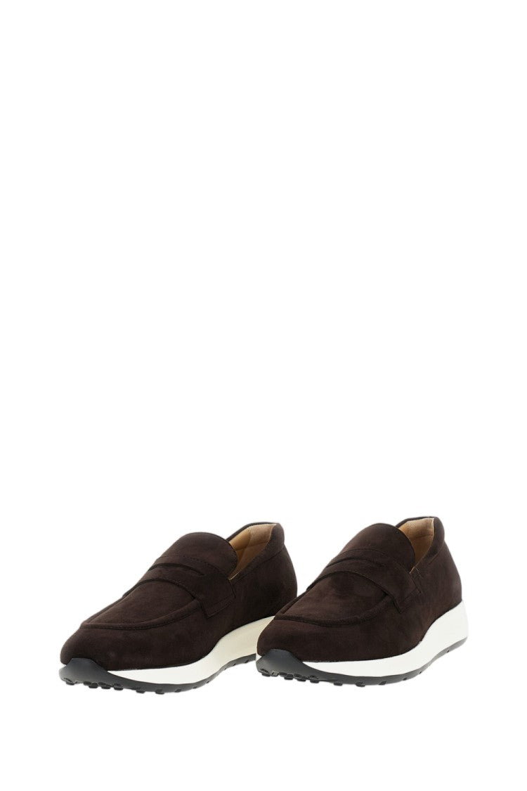 Tod's Pashmy Suede Hybrid Loafer-Sneakers With Extralight Eva Sole