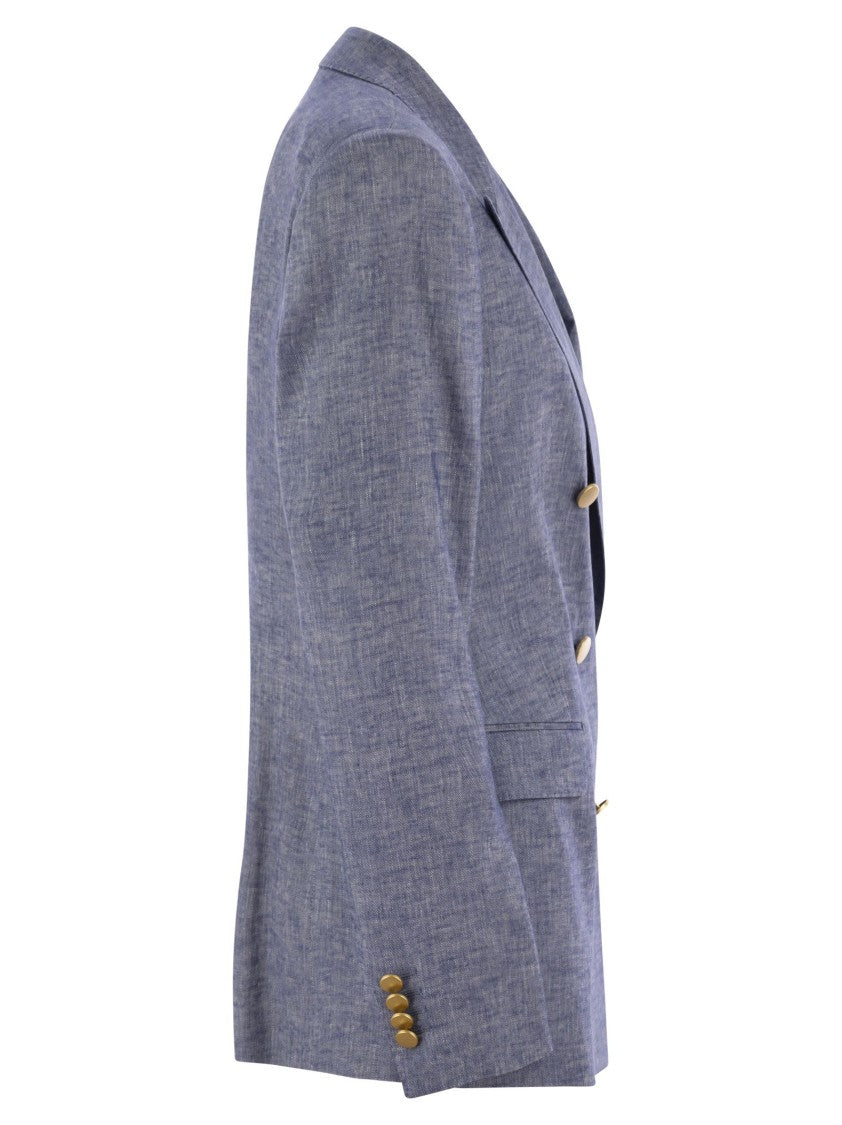 Tagliatore Paris - Linen And Viscose Double-Breasted Blazer