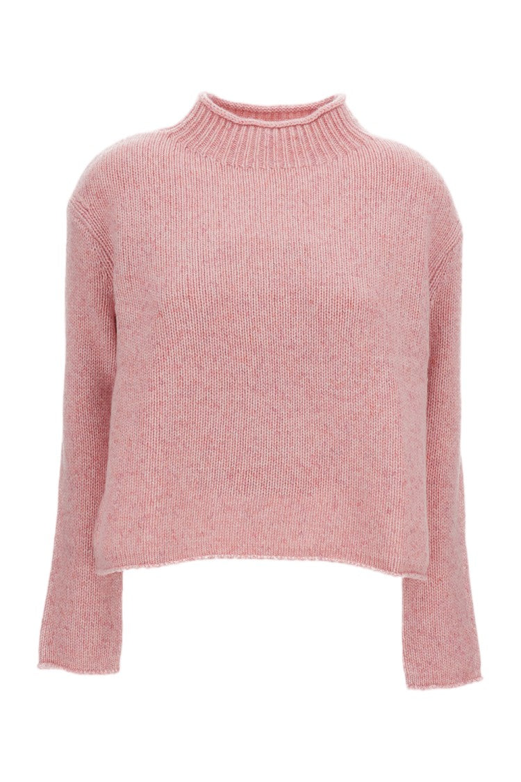 Lisa Yang Pink Nariel Cashmere Mock-Neck Sweater