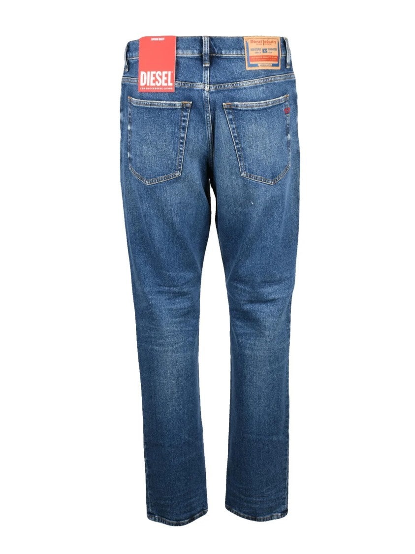 Diesel Blue Cotton-Blend D-Fining Jeans
