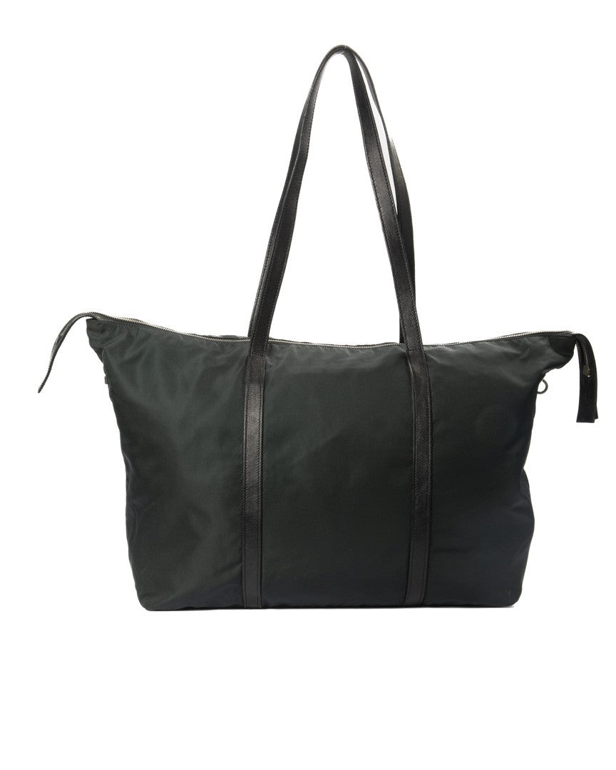 Prada Black Large Nylon Tote Bag