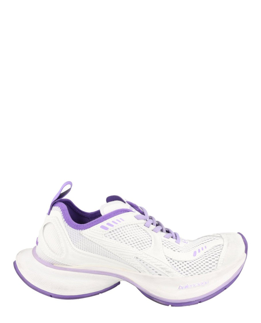 Balenciaga Low-Top Sneakers With Breathable Mesh And Block Heel