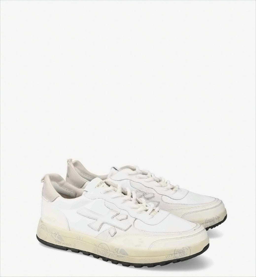Premiata Vintage Effect Lace-Up Sneakers