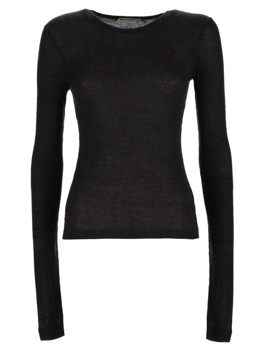 J. W. Anderson Fitted Long-Sleeve Modal Top