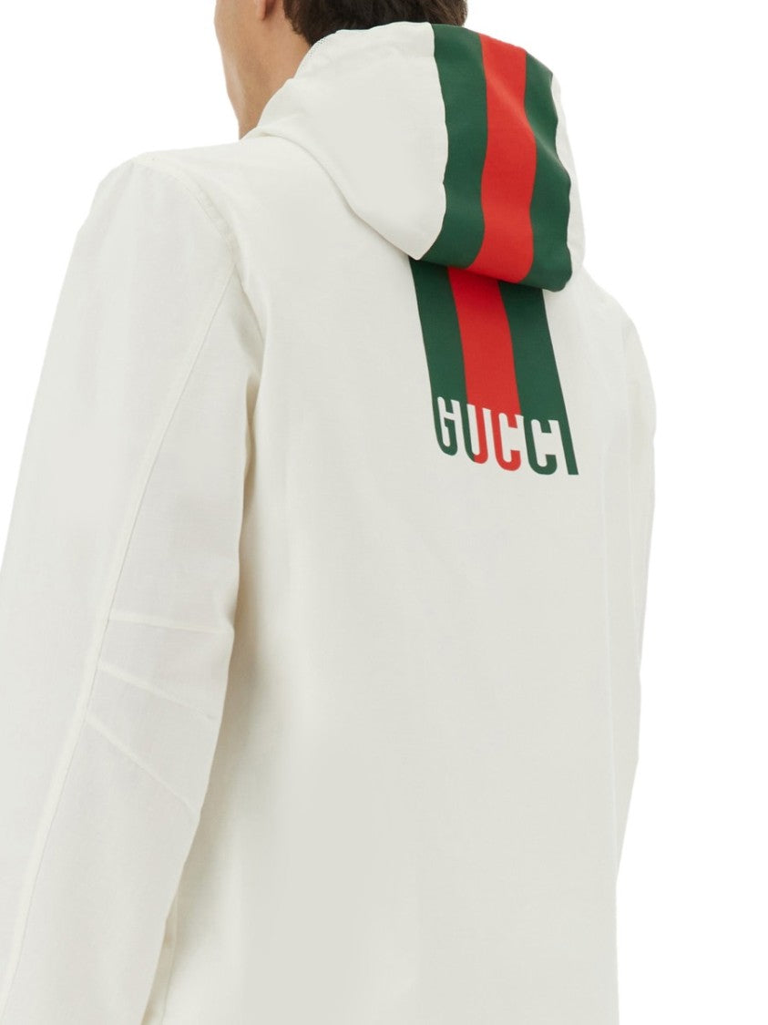 Gucci "Web" Zipper Sweatshirt