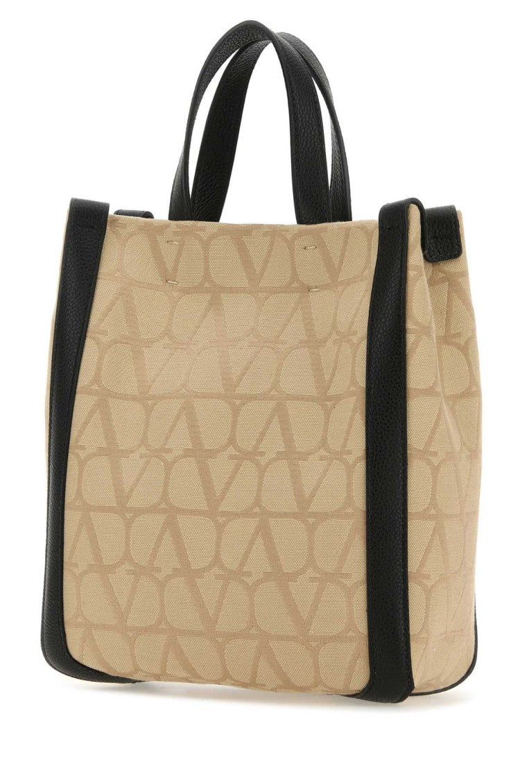 Valentino Garavani Beige Toile Iconographe Shopping Bag