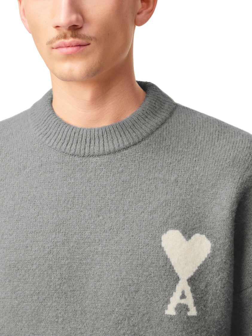 Ami Textured Knit Sweater