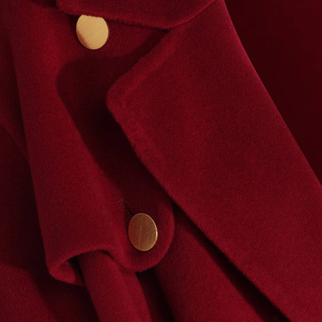 Alberta Ferretti Double-Breasted Long Coat With Gold-Tone Buttons And Tailored Silhouette