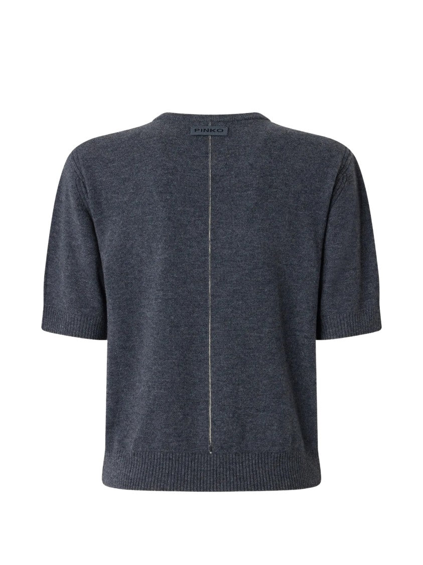 Pinko Varsavia Serafino Cropped Wool Top