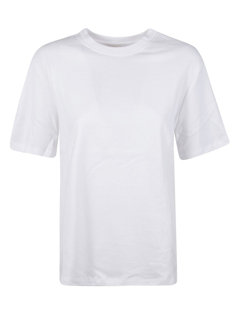 Majestic Filatures Short-Sleeved Top With Round Neckline And Relaxed Fit