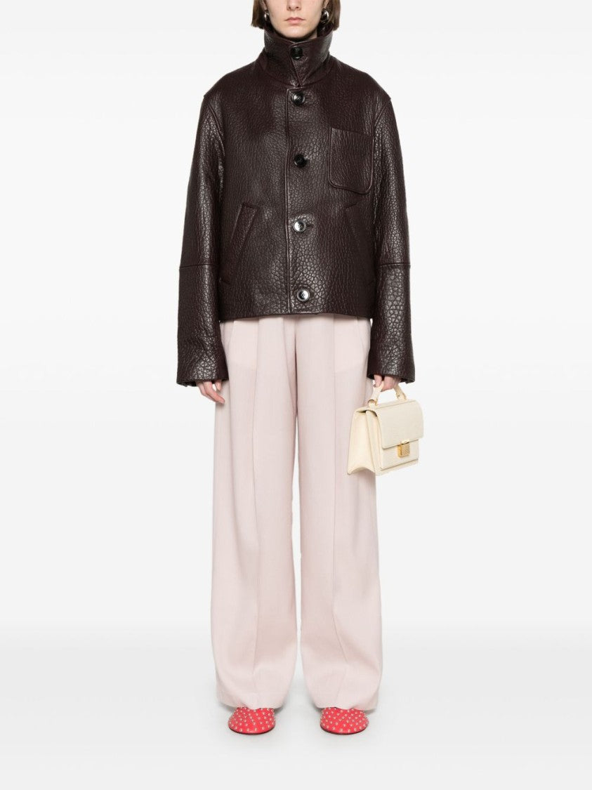 Golden Goose Light Pink Button Hook Tailored Trousers