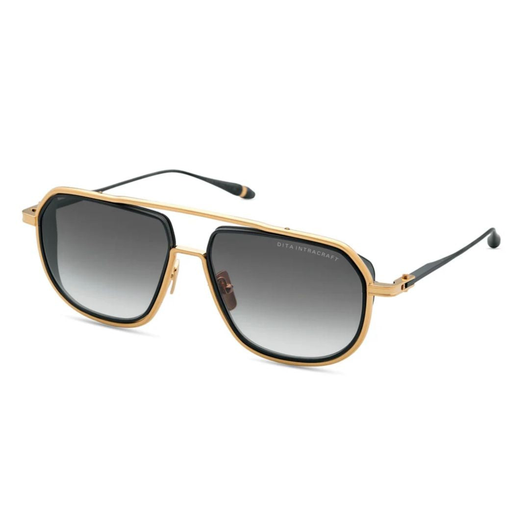 Dita Intracraft Bold Geometric Sunglasses With Gradient Grey Lenses