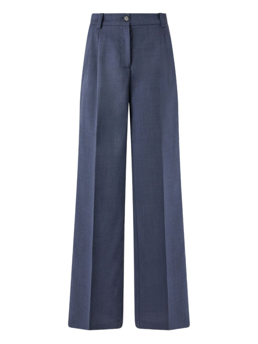 Pinko High-Waisted Palazzo Trousers With Front Darts