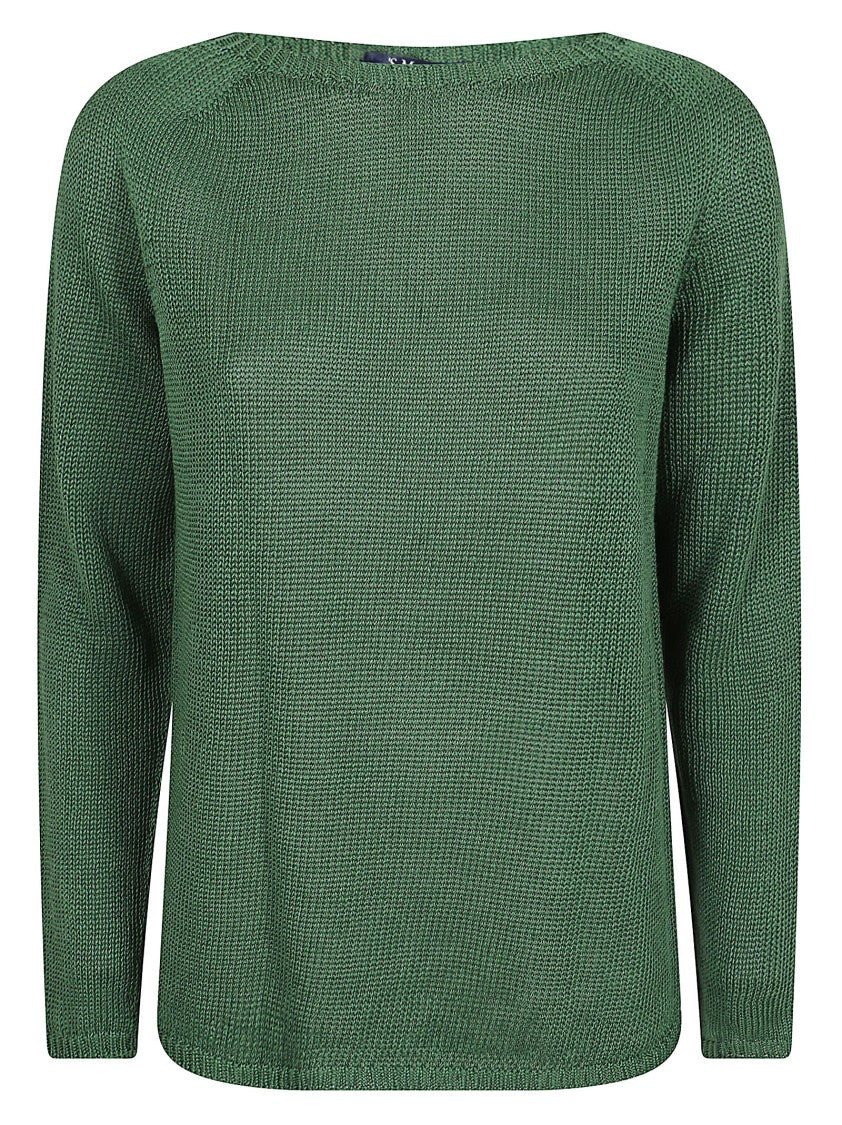 Max Mara Boxy Long-Sleeved Top In Textured Knit Fabric