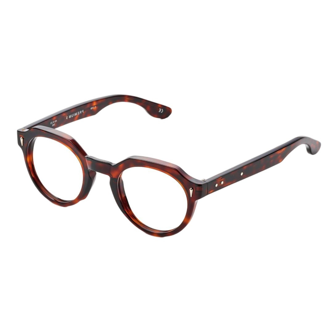 Kador Premium 9 Rounded Tortoiseshell Sunglasses With Keyhole Bridge