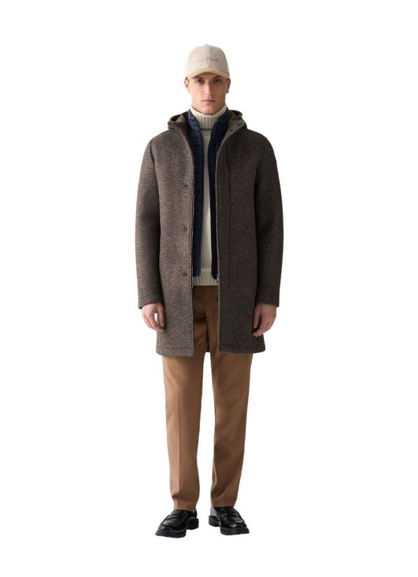 Colmar Originals Tailored Brown Hooded Coat