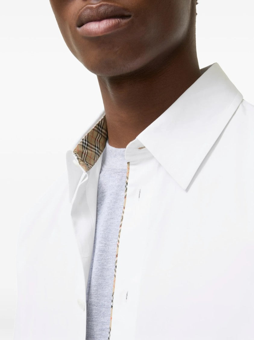 Burberry White Button-Up Shirt