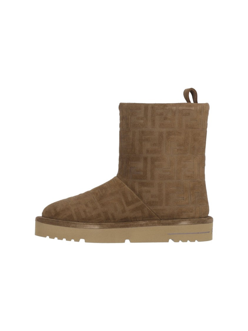 Fendi "Apres Chic" Ankle Boots – Brown/Blue