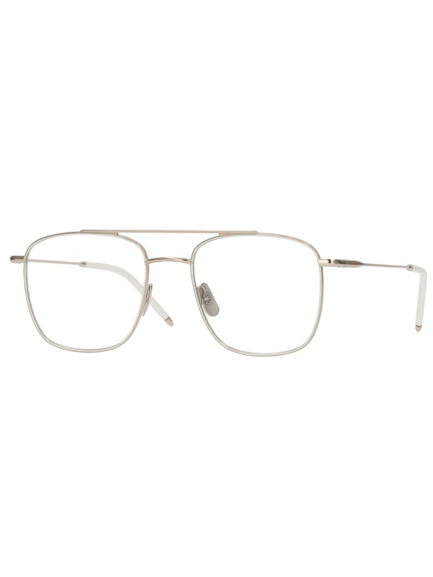 Yellows Plus Rectangular Metal Gordon Optical Frames With Double Bridge Design