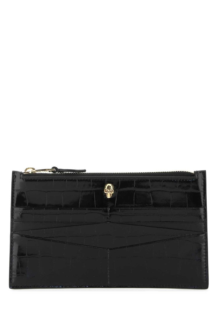 Alexander Mcqueen Black Leather Pouch