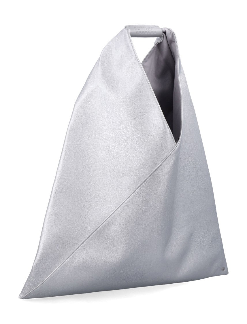 Mm6 By Maison Margiela Classic Japanese Triangular Silver Tote