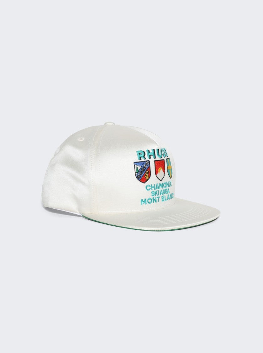 Rhude Chamonix Satin Structured Hat Off White