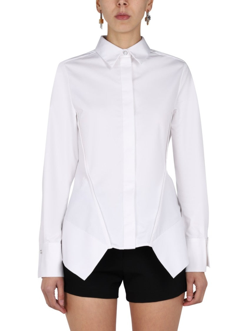 Givenchy Pointed Collar Shirt With Concealed Placket
