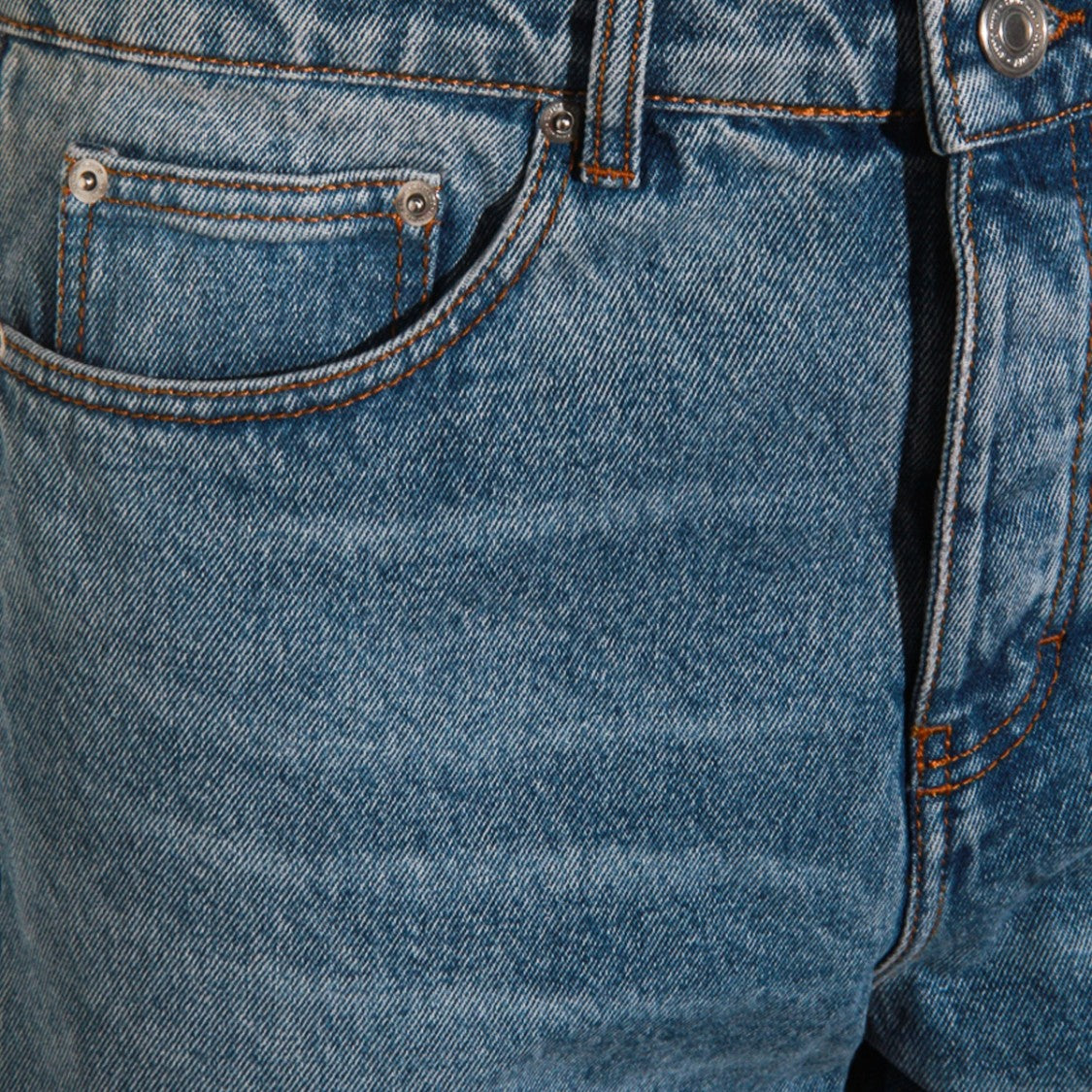 Ami Paris Light Blue Cotton Jeans