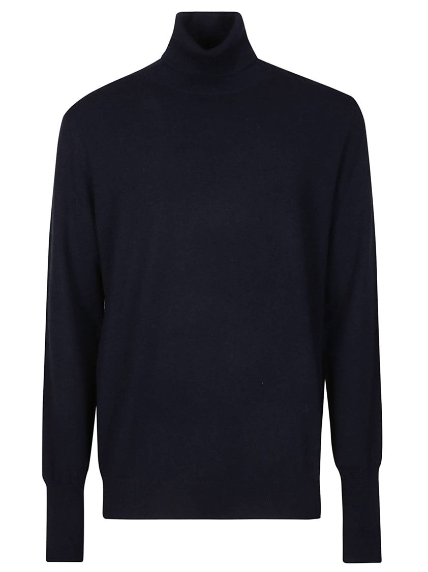 Ballantyne Plain Fine Knit Cashmere Turtleneck