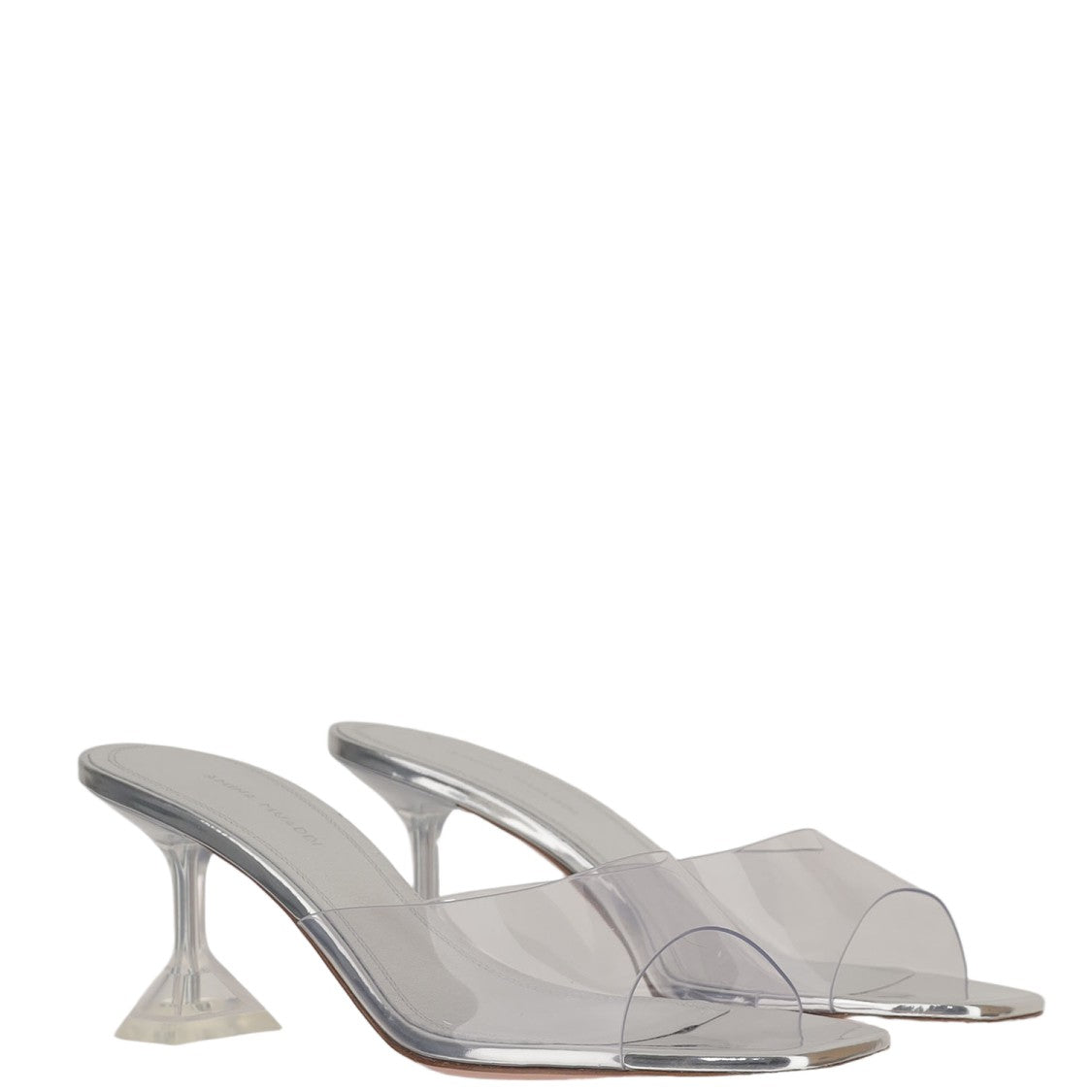 Amina Muaddi Lupita Glass Sandals