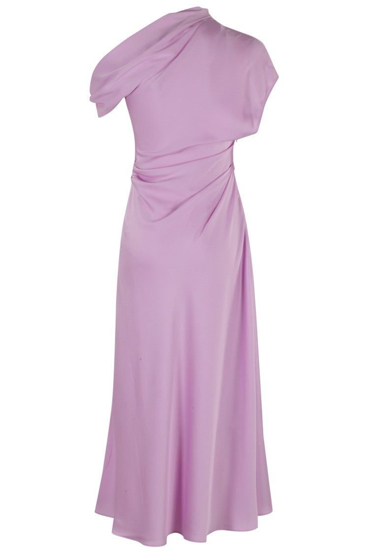 Simkhai Joanna Asymmetrical Shoulder Midi Dress