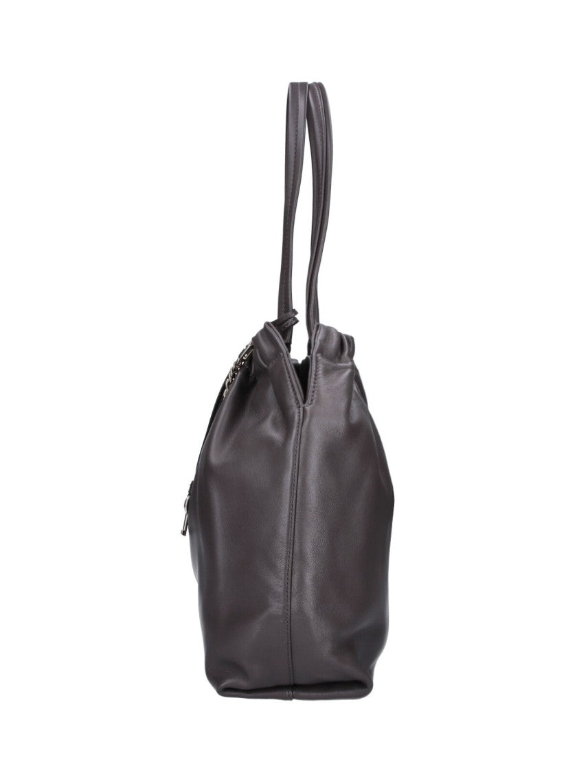 Marc Jacobs Grey The Cristina Silver Hardware Calfskin Tote Bag