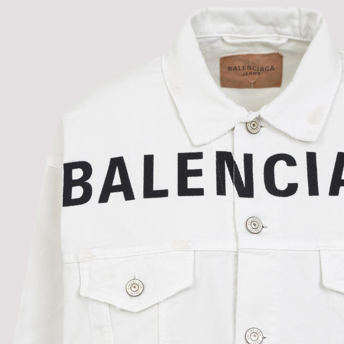 Balenciaga Regular White Cotton Jacket