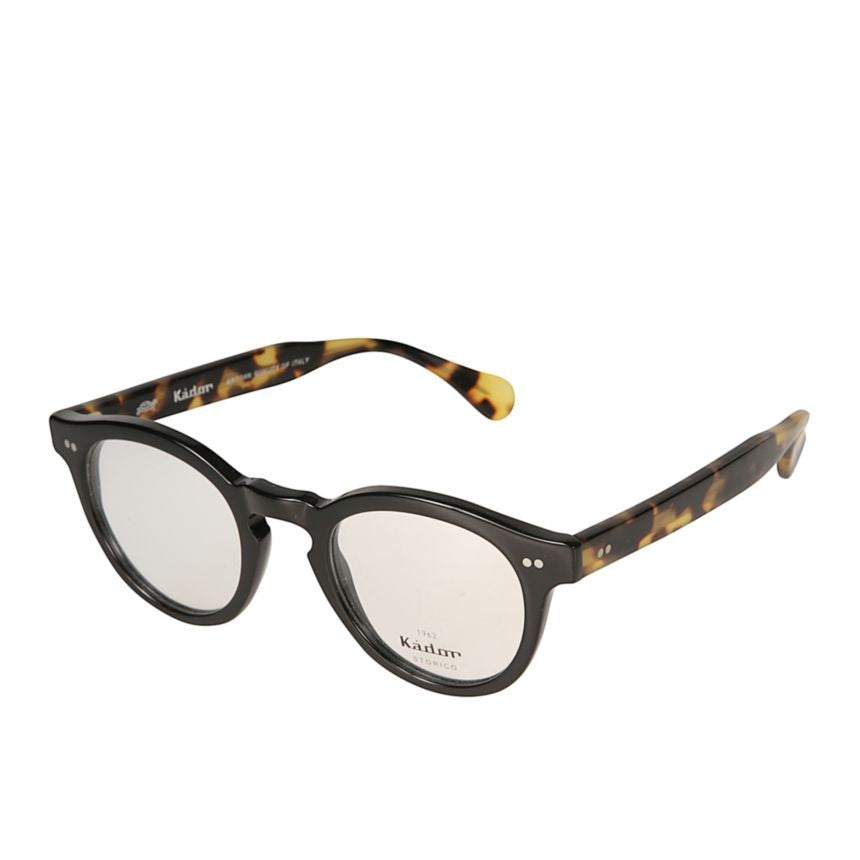 Kador Tony Rounded Frame Sunglasses With Tortoiseshell Temples