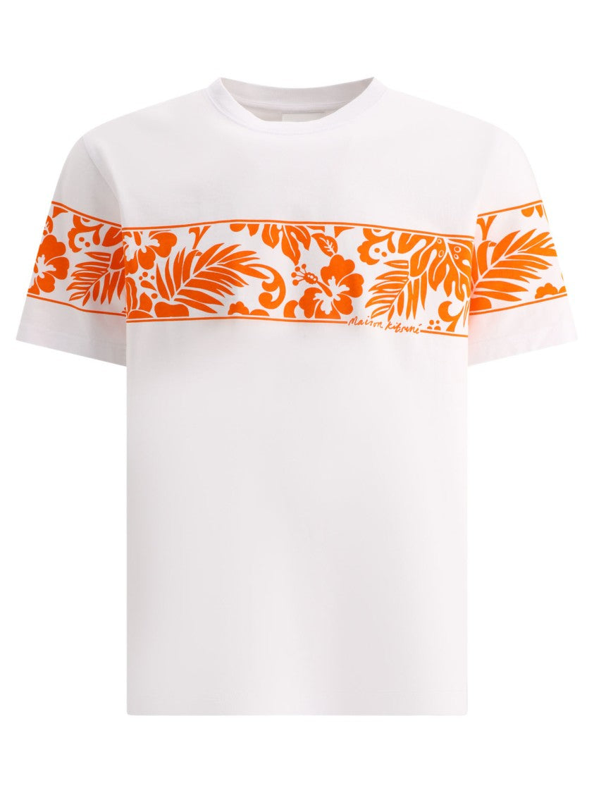 Maison Kitsuné White Crew Neck T-Shirt