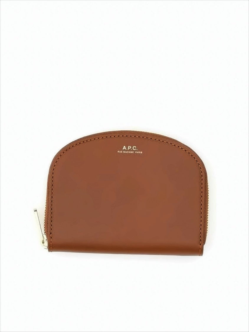 A.P.C. Semi-Circular Cowhide Leather Wallet
