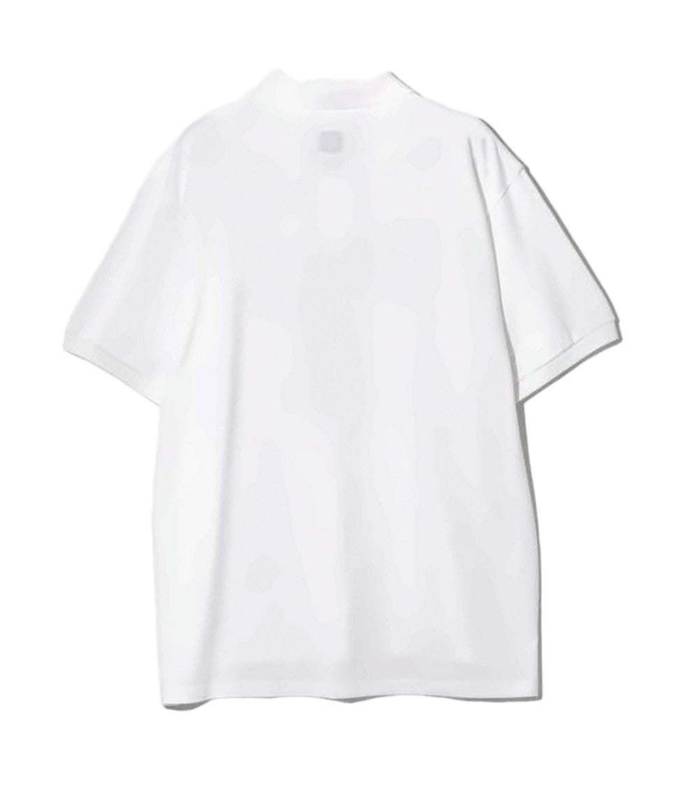 South2 West8 Minimalist Short-Sleeve Polo Shirt With Embroidered Logo
