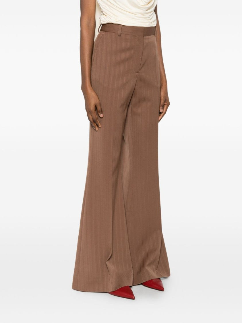 Stella Mccartney High-Waisted Wide-Leg Trousers With Tailored Fit