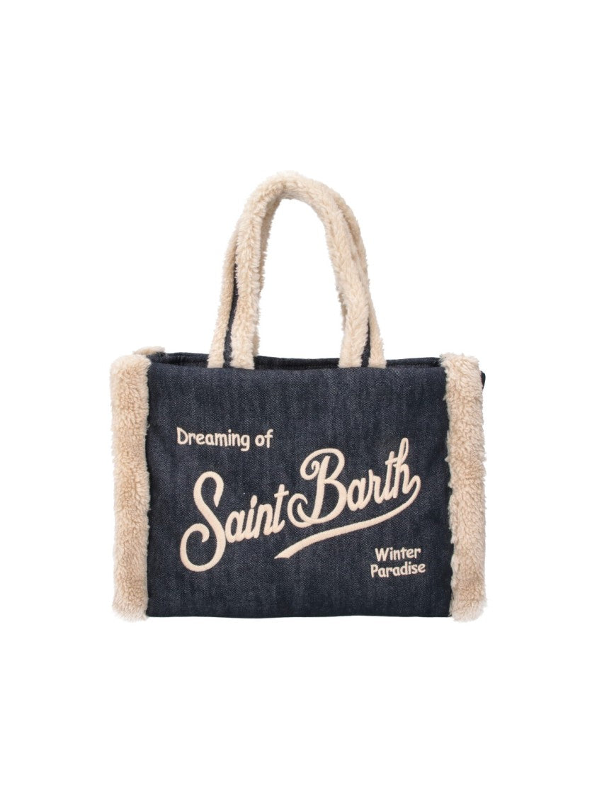 Mc2 Saint Barth Multicolor Colette Denim Tote Bag