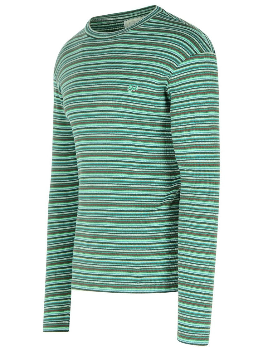 Erl Green Cotton Sweater