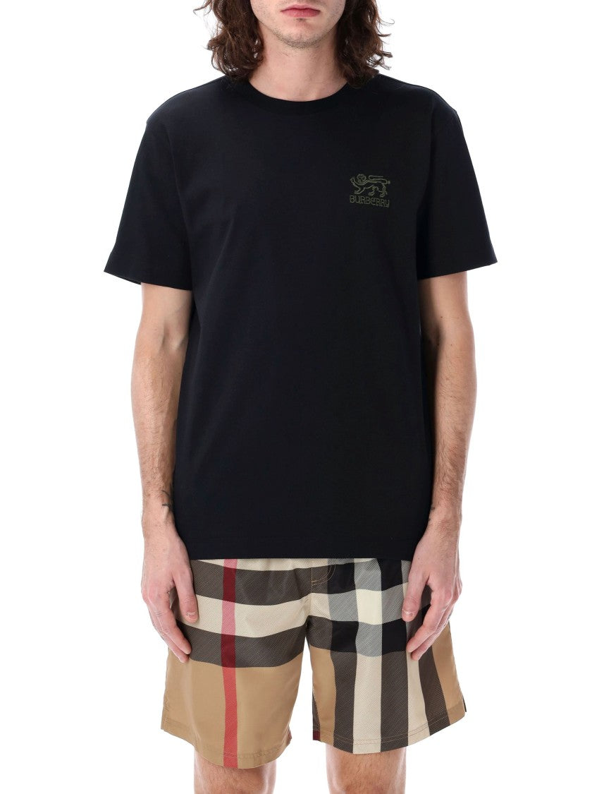 Burberry Embroidered Cotton T-Shirt