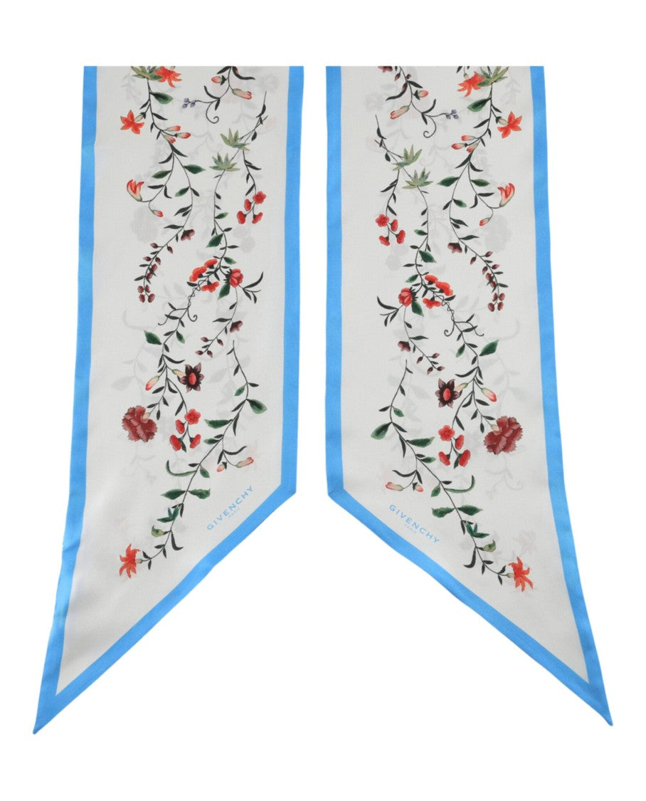 Givenchy Floral Print Silk Scarf